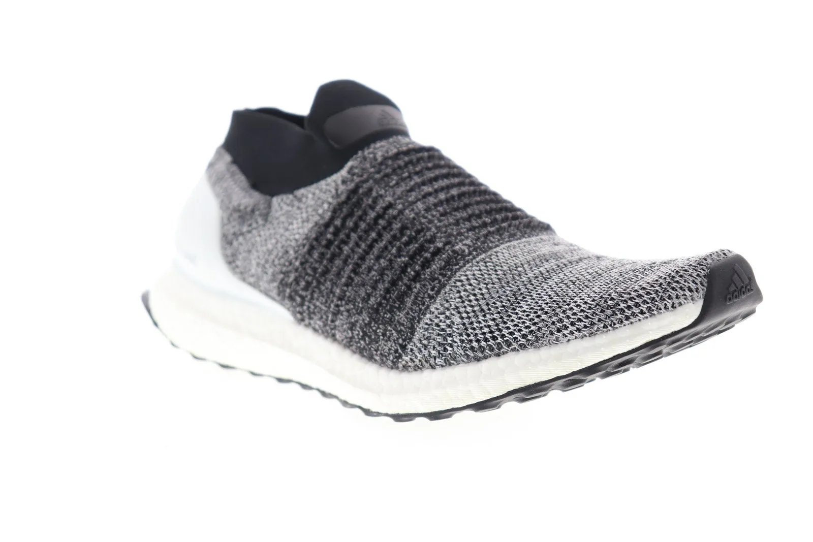 Adidas Ultraboost Laceless BB6141 Mens Black Canvas Athletic Running Shoes