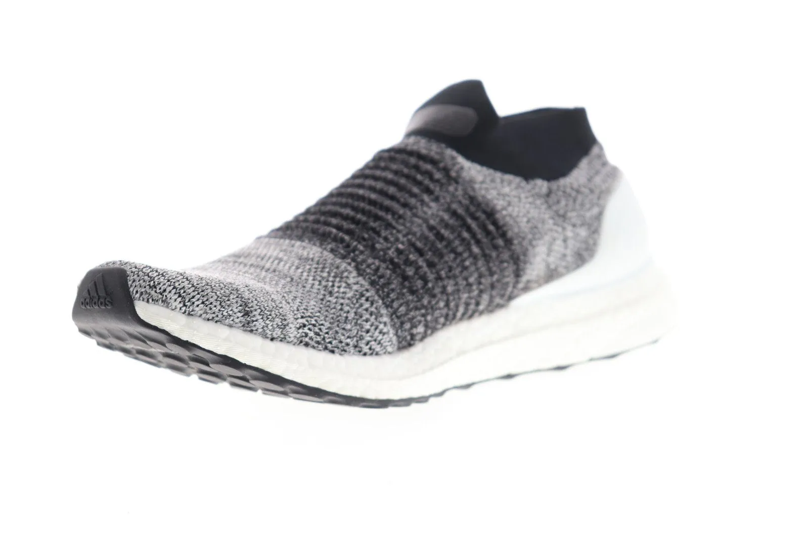 Adidas Ultraboost Laceless BB6141 Mens Black Canvas Athletic Running Shoes