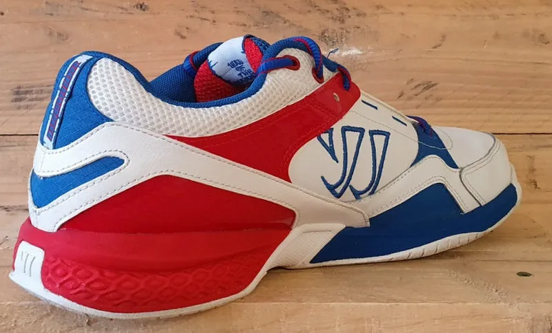 Bushido Serpent Low Leather Trainers UK10.5/US11/EU45 WBUSHUS White/Red/Blue