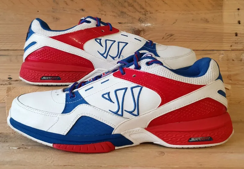 Bushido Serpent Low Leather Trainers UK10.5/US11/EU45 WBUSHUS White/Red/Blue