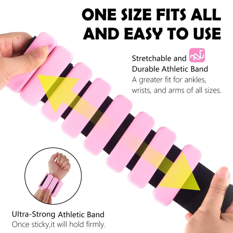 Yoga Fitness Adjustable Silicone Weight-bearing Bracelet Strength Exercise Equipment, Weight: 900g(Black)